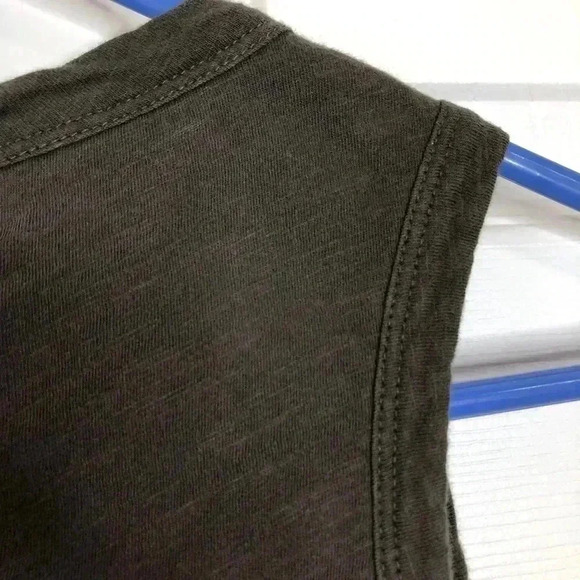 Lucky Brand Embroidered  Leaf Ruched Back Tank SM - Picture 15 of 16